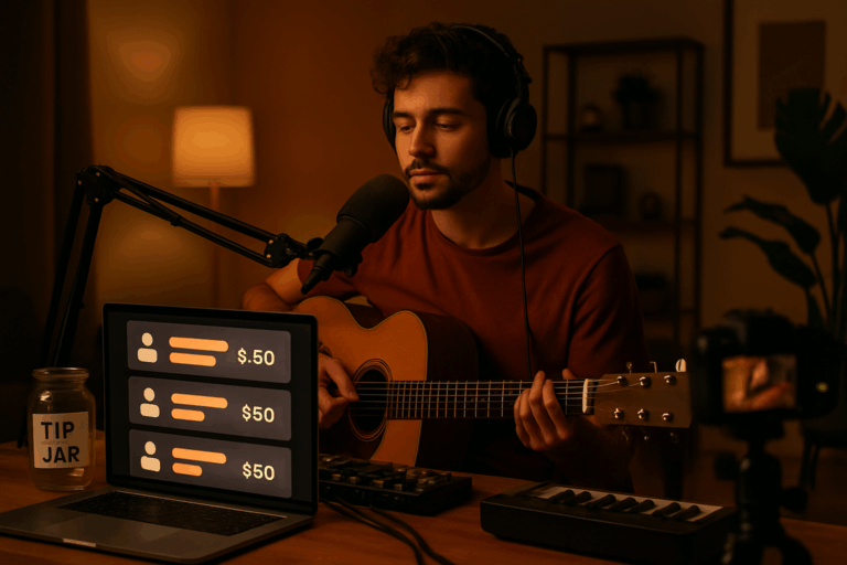 How to Monetize Your Live Music Streams (Donations, Merch & More) featured image